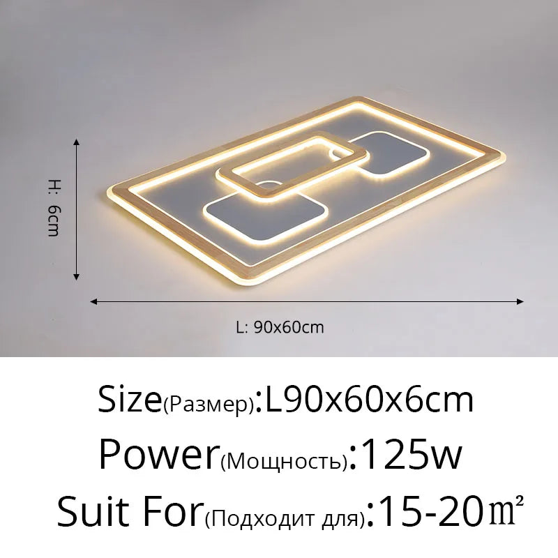 Plafonnier led modernes à luminosité réglable pour décoration Paul Récital en Bois - Esprit Naturel & Décor Chaleureux