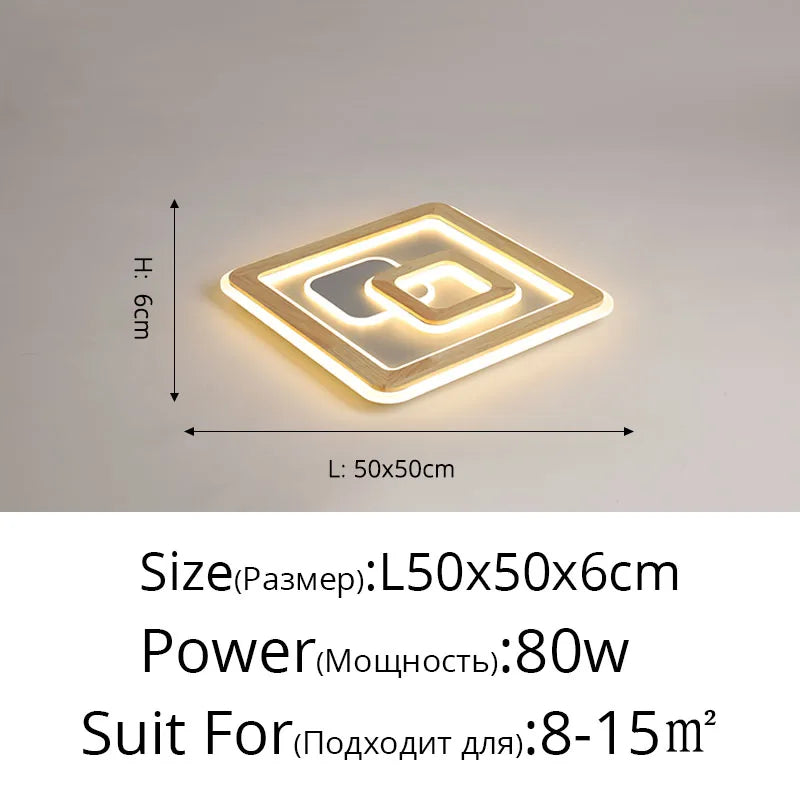 Plafonnier led modernes à luminosité réglable pour décoration Paul Récital en Bois - Esprit Naturel & Décor Chaleureux