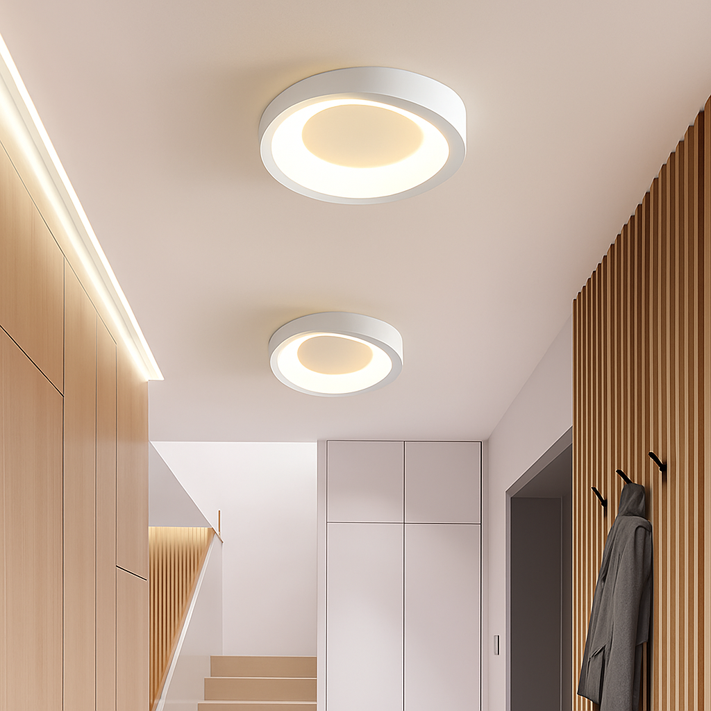 Plafonnier led modernes pour décoration intérieure lumineuse Orson Rivage en Acrylique - Présence Décorative & Harmonie Intérieure