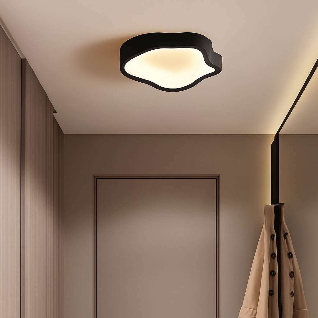 Plafonnier led modernes pour décoration intérieure lumineuse Orson Rivage en Acrylique - Présence Décorative & Harmonie Intérieure