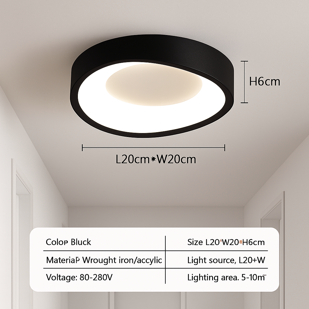 Plafonnier led modernes pour décoration intérieure lumineuse Orson Rivage en Acrylique - Présence Décorative & Harmonie Intérieure
