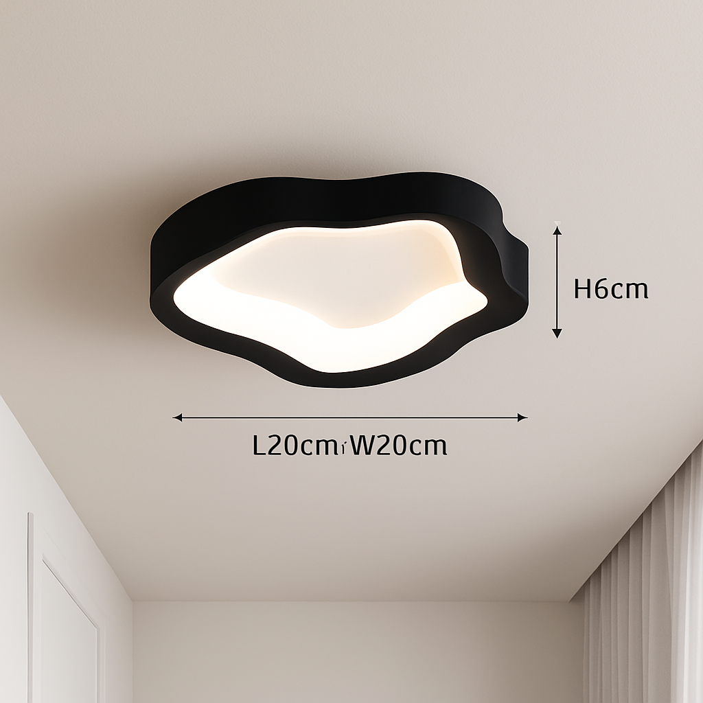Plafonnier led modernes pour décoration intérieure lumineuse Orson Rivage en Acrylique - Présence Décorative & Harmonie Intérieure