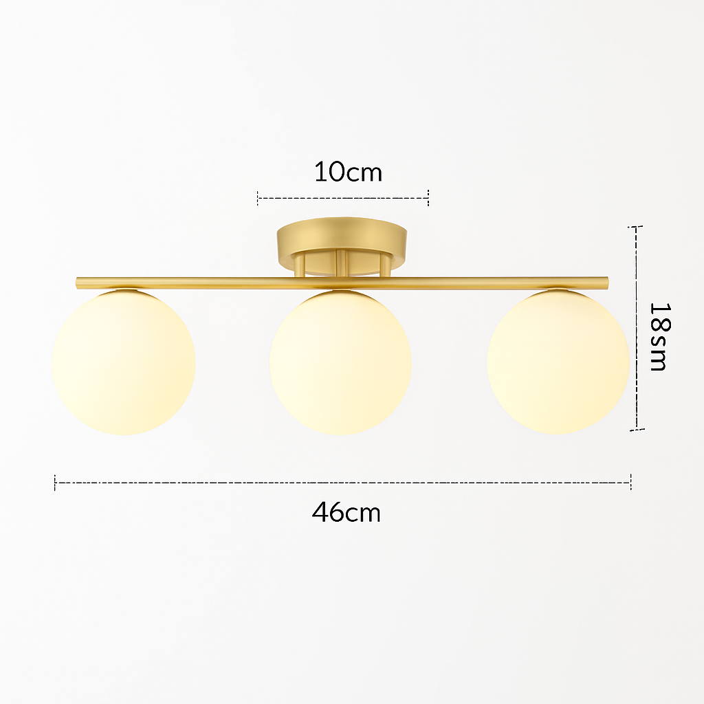 Plafonnier — LED nordique fer verre boule plafonniers couloir allée balcon cuisine Simple moderne créatif décor à la maison Lustre