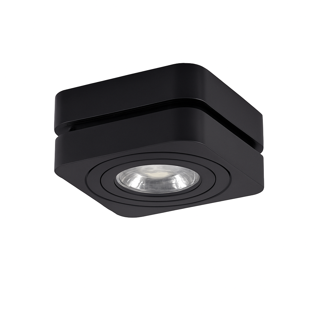 Plafonnier — LED Spot 360 degrés Rotation Downlights AC85-265V 7W 10W 12W 15W pliant COB LED Downlights monté en Surface