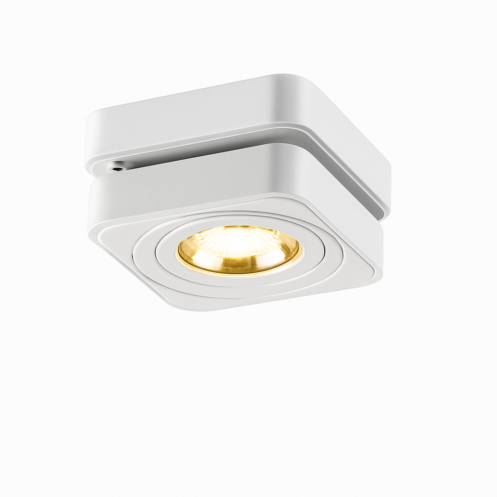 Plafonnier — LED Spot 360 degrés Rotation Downlights AC85-265V 7W 10W 12W 15W pliant COB LED Downlights monté en Surface