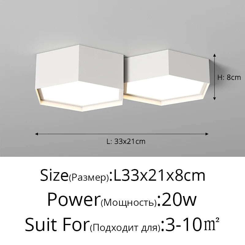 Plafonnier modernes simples créatifs minimalistes Évrard Sérénade en Aluminium - Simplicité & Caractère au Quotidien