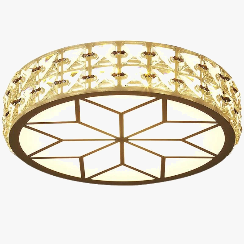 Plafonnier — Nordiques Lampara Techo lustre LED lumières en cristal Luminaria De Teto Para Sala Plafonnier or noir blanc Lampy