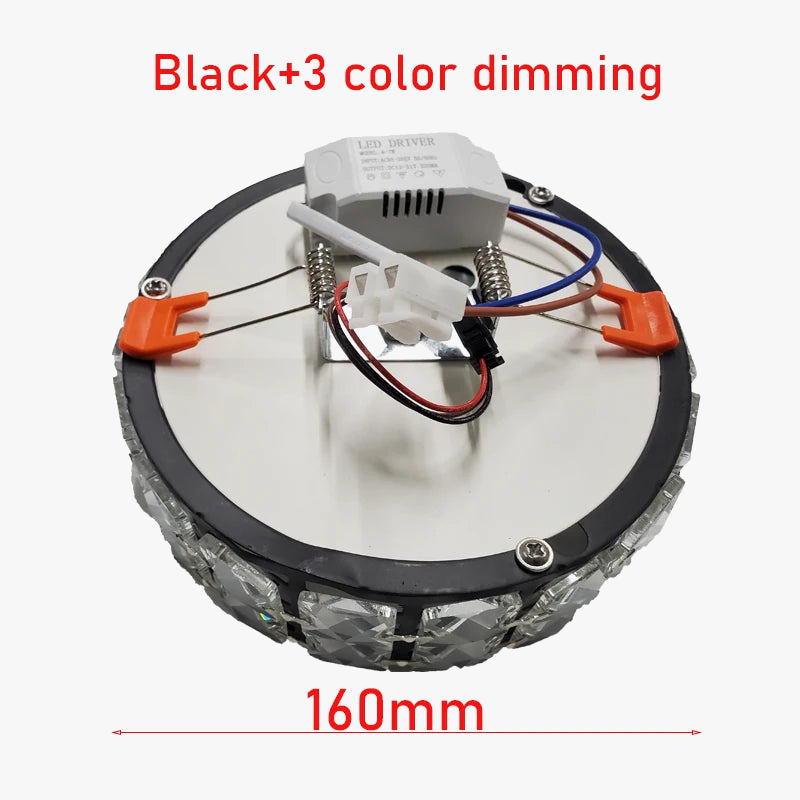 Plafonnier — Nordiques Lampara Techo lustre LED lumières en cristal Luminaria De Teto Para Sala Plafonnier or noir blanc Lampy
