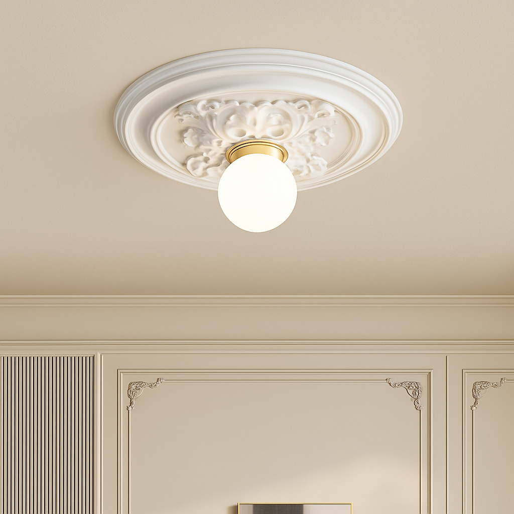Plafonnier — Rétro français lampes LED modernes couloir lampe de couloir style nordique lampe sculptée chambre salon décor éclairage