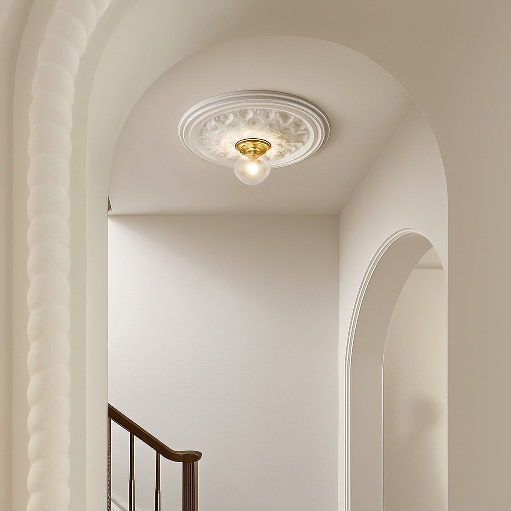 Plafonnier — Rétro français lampes LED modernes couloir lampe de couloir style nordique lampe sculptée chambre salon décor éclairage
