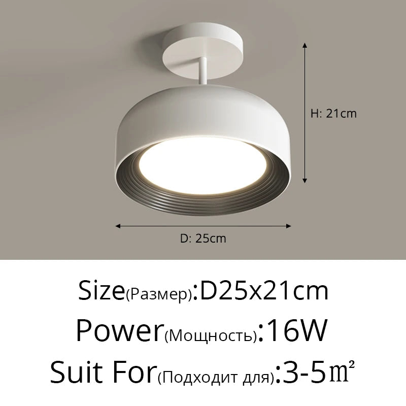 Plafonnier — Rétro à spectre complet protection des yeux bauhaus chrome