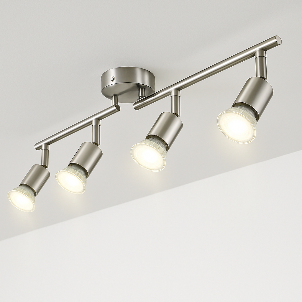 Plafonnier rotatifs angle réglable avec ampoule led pour éclairage spot Iris Sillage en Aluminium - Lignes Dessinées & Décor Raffiné