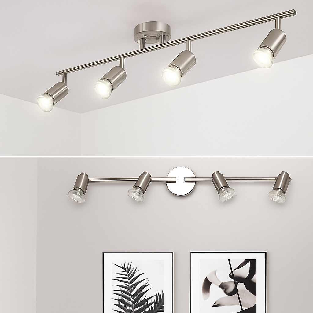 Plafonnier rotatifs angle réglable avec ampoule led pour éclairage spot Iris Sillage en Aluminium - Lignes Dessinées & Décor Raffiné