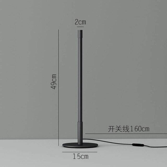 Lampe à poser rube LED noir