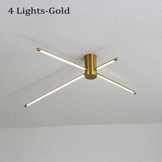 Plafonnier design avec plusieurs barres à LED Fashion Lucine Apostrophe en Métal - Simplicité & Caractère au Quotidien