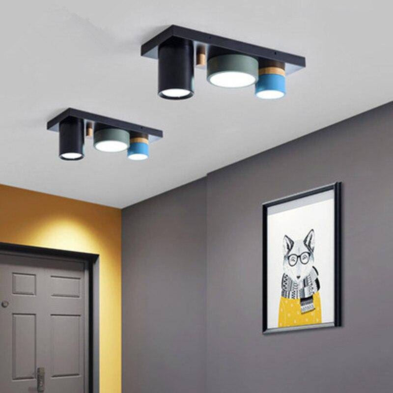 Plafonnier design avec plusieurs spots cylindriques colorés à LED Isaure Nuance - Géométrie & Élégance Visuelle