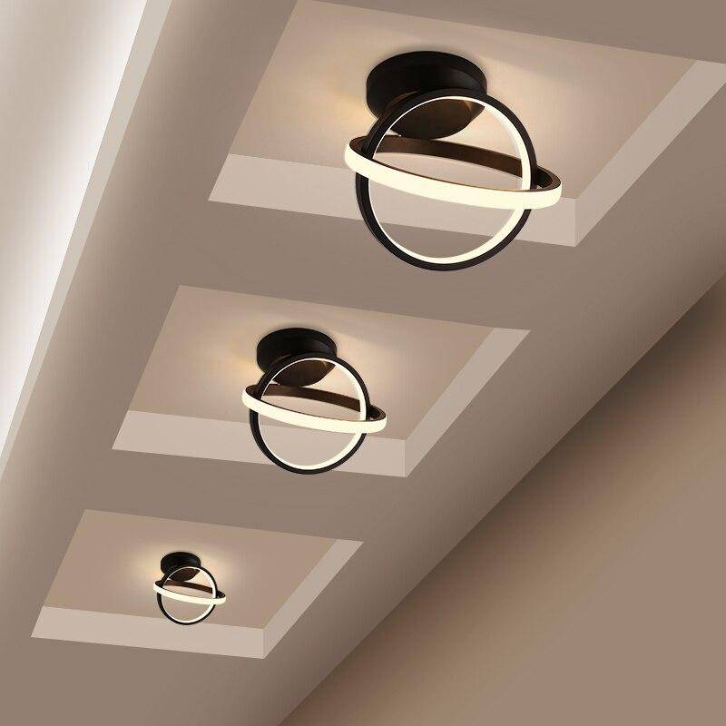 Plafonnier moderne LED avec disques lumineux en métal Coralie Alizé - Courbes Douces & Décor Équilibré