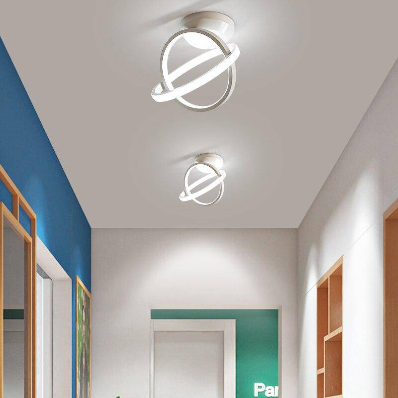 Plafonnier moderne LED avec disques lumineux en métal Coralie Alizé - Courbes Douces & Décor Équilibré