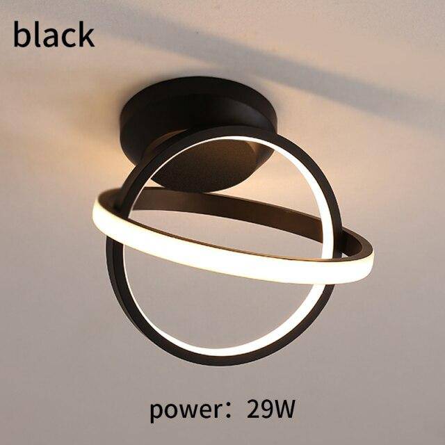 Plafonnier moderne LED avec disques lumineux en métal Coralie Alizé - Courbes Douces & Décor Équilibré