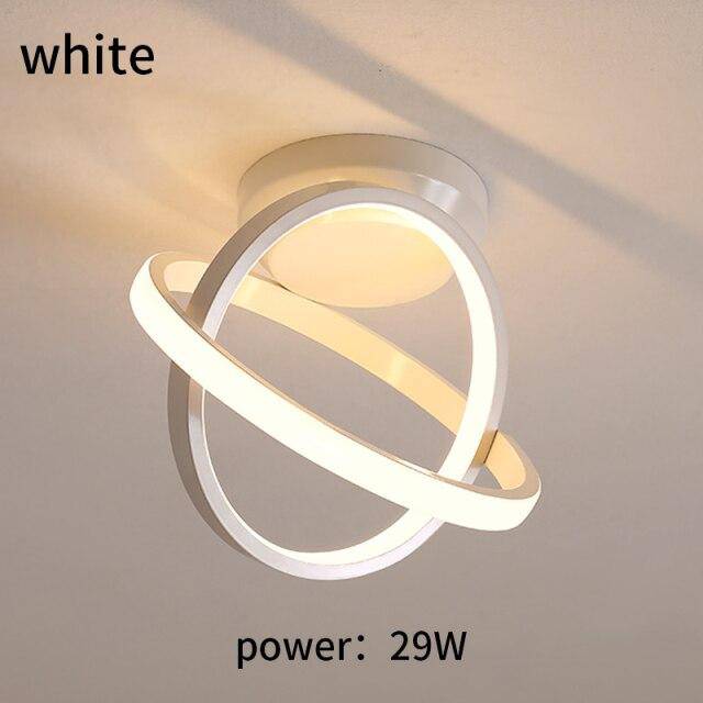 Plafonnier moderne LED avec disques lumineux en métal Coralie Alizé - Courbes Douces & Décor Équilibré
