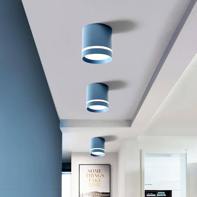 Spot moderne LED cylindre métal coloré Loft Évrard Mirage - Une Silhouette Graphique Affirmée