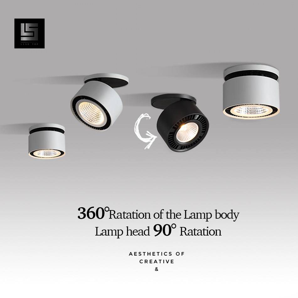 Spot moderne LED rond avec orientation à 360° Loft Yvonne Rondeau - Une Silhouette Tout en Rondeur