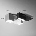 Plafonnier — Design LED à formes géométriques modernes noires et blanches