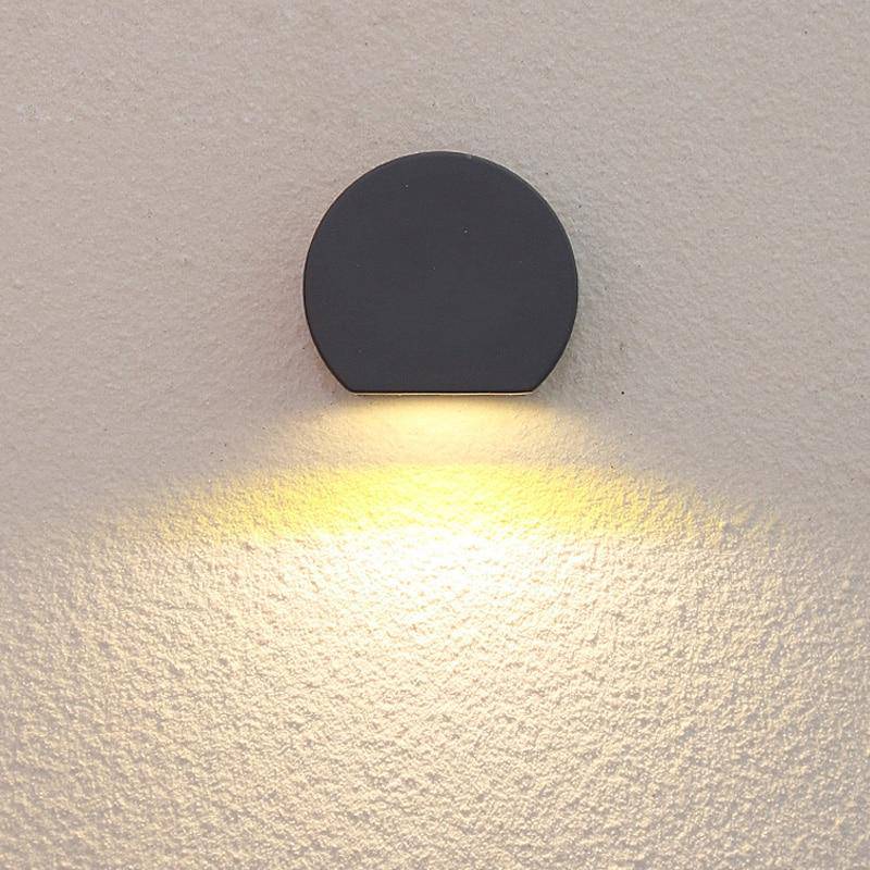 Applique murale — Extérieur LED rond biseauté Stair
