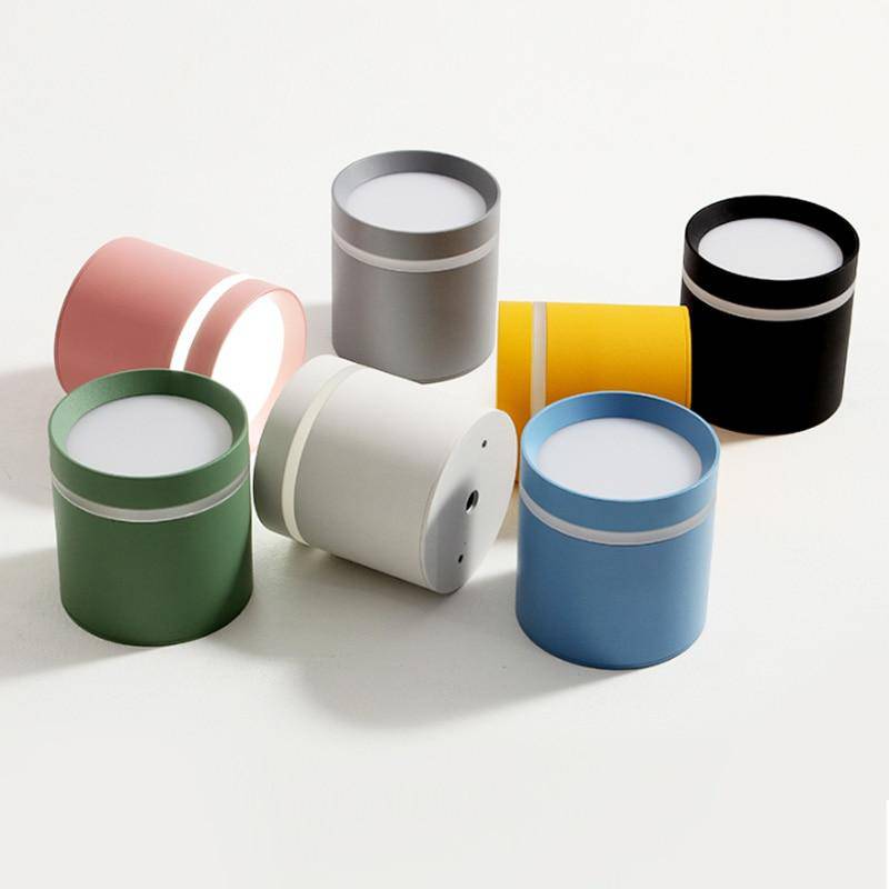 Spot moderne LED cylindre métal coloré Loft Évrard Mirage - Une Silhouette Graphique Affirmée