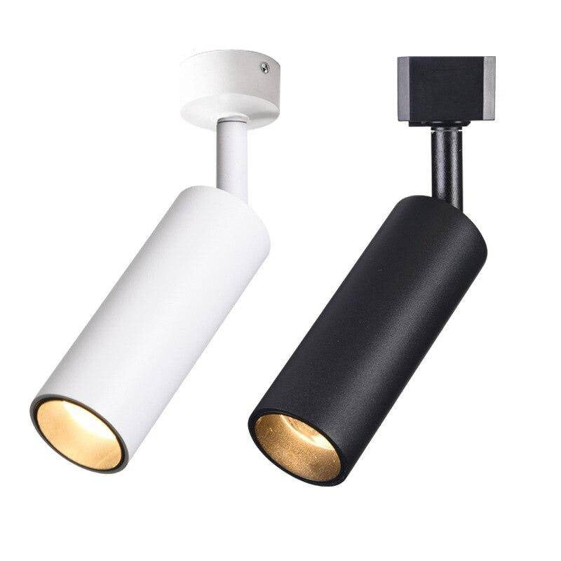 Spot — Moderne LED cylindre en aluminium Rail