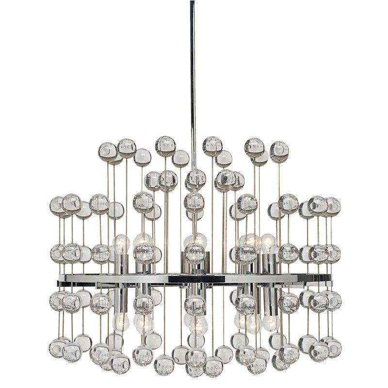 Lustre — Design LED avec boules crystal style Art
