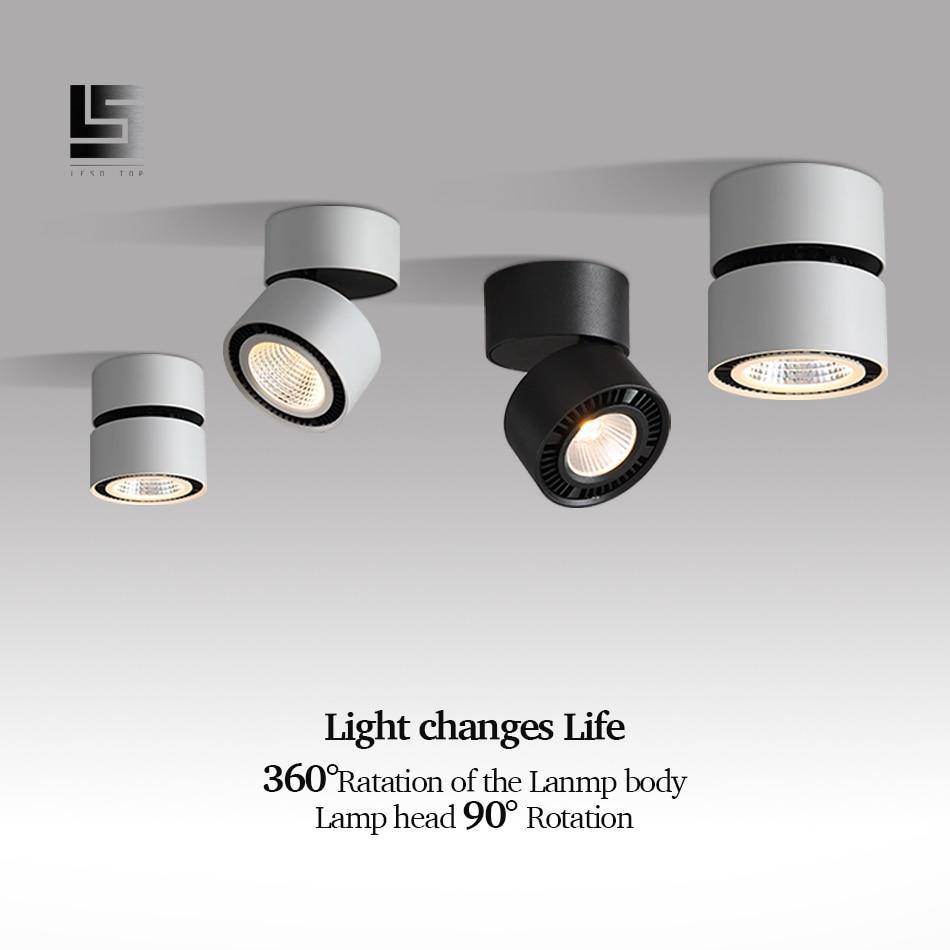 Spot — Arrondi LED avec rotation 360°