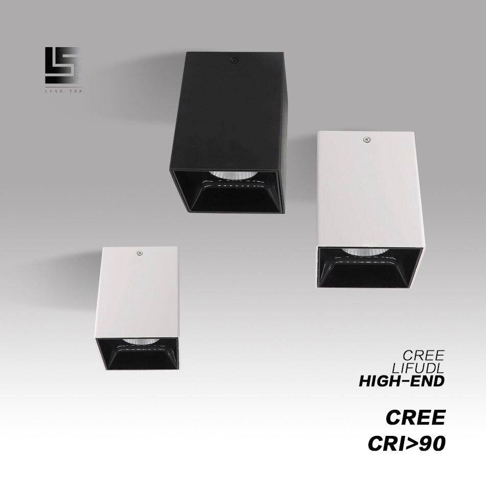 Spot moderne LED en cube noir ou blanc Théodore Confluence - Une Note Actuelle dans le Décor
