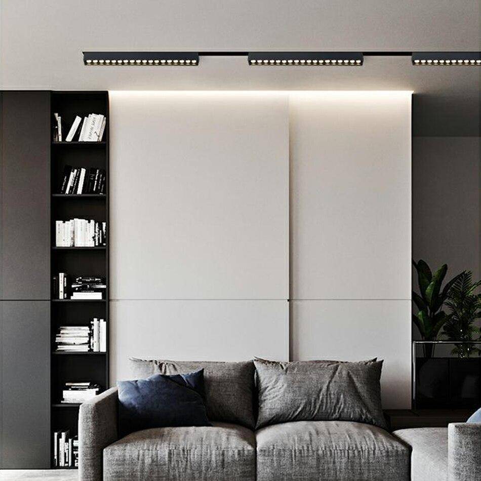 Spot moderne à LED linéaire en aluminium Élisa Rosée - Lignes Pures & Décor Structuré