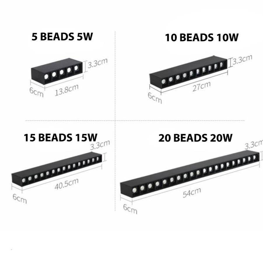 Spot moderne à LED linéaire en aluminium Élisa Rosée - Lignes Pures & Décor Structuré