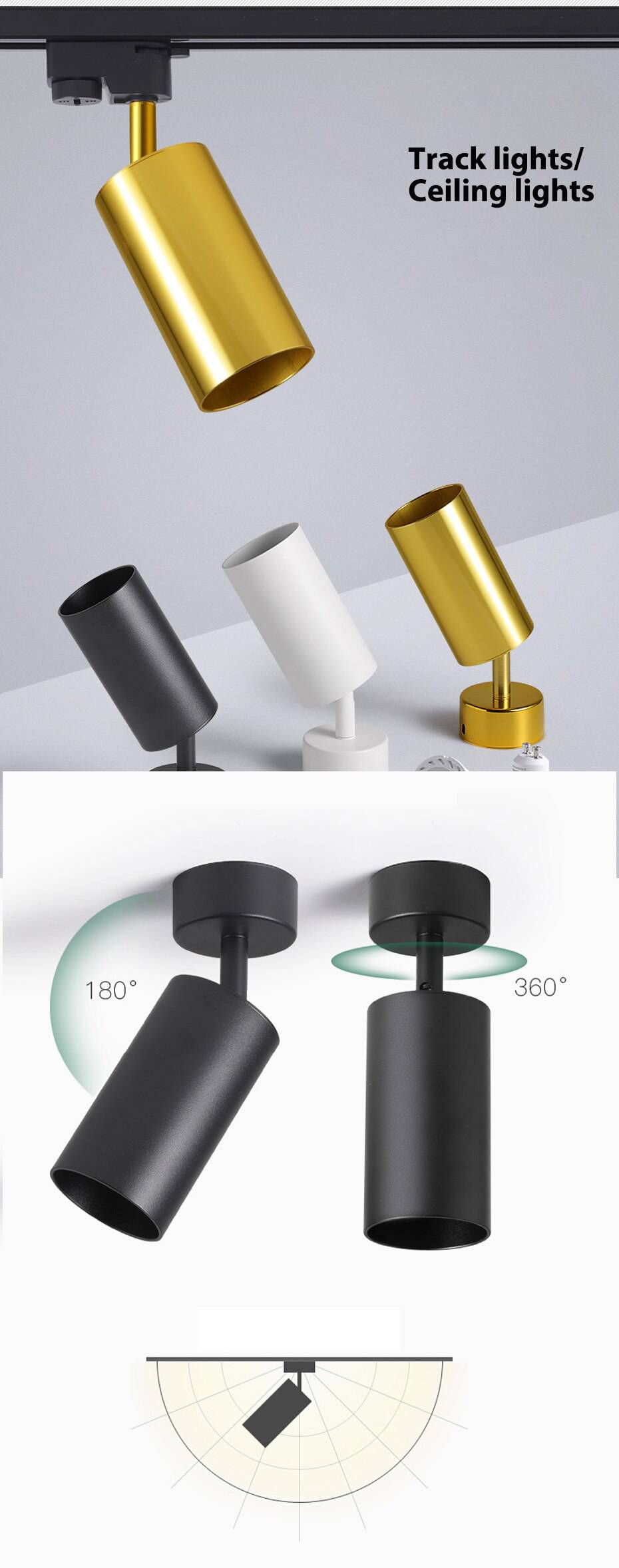 Spot — Design LED cylindre en aluminium