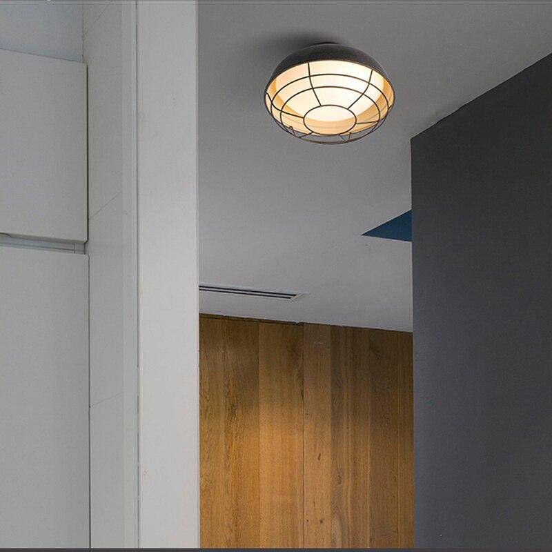 Plafonnier moderne LED avec cage en métal style Loft Mathilde Voûte - Une Présence de Verre Élégante