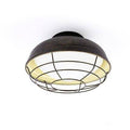 Plafonnier moderne LED avec cage en métal style Loft Mathilde Voûte - Une Présence de Verre Élégante