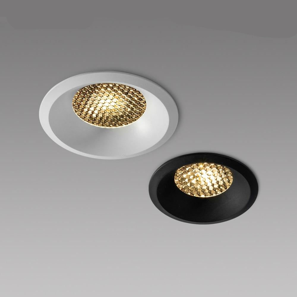 Spot moderne LED style ruche dimmable et encastrable Phoebe Ysé Cantate - Présence Moderne & Harmonie Intérieure