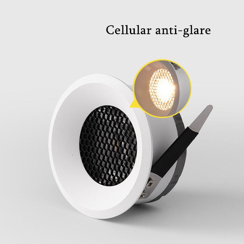 Spot moderne LED encastrable effet ruche anti-éblouissement Elvia Eugène Contrepoint - Esprit Contemporain & Décor Élégant