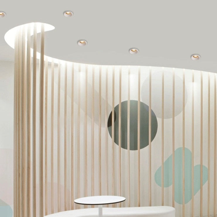 Spot moderne LED encastrable effet ruche anti-éblouissement Elvia Eugène Contrepoint - Esprit Contemporain & Décor Élégant