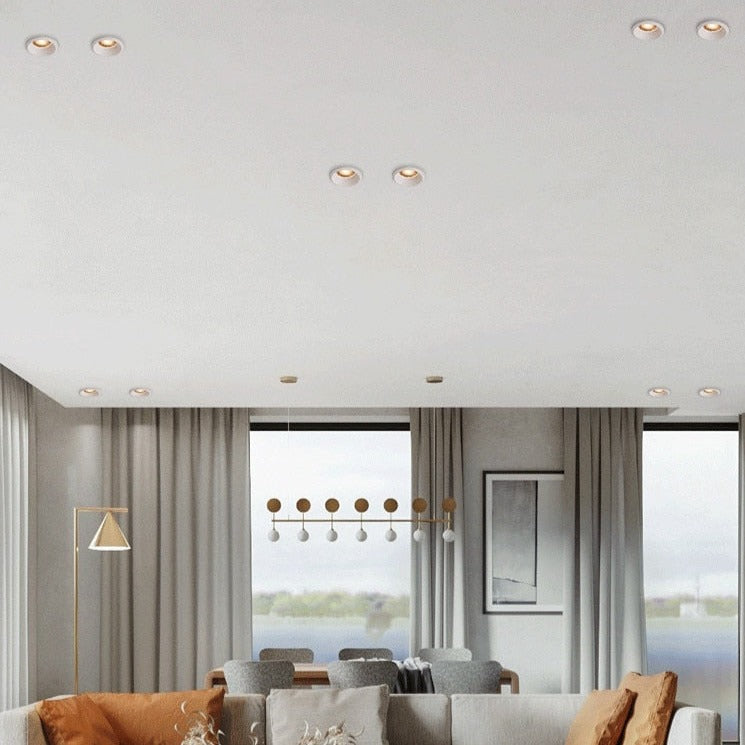 Spot moderne LED encastrable effet ruche anti-éblouissement Elvia Eugène Contrepoint - Esprit Contemporain & Décor Élégant