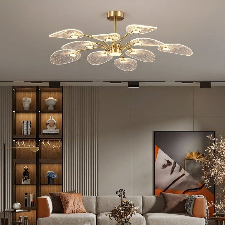 Lustre — Moderne LED en forme de pétale Akimera