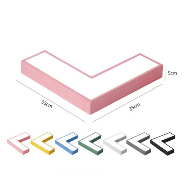 Plafonnier design LED angle droit Arrow Césarine Auréole en Métal - Lignes Dessinées & Décor Raffiné
