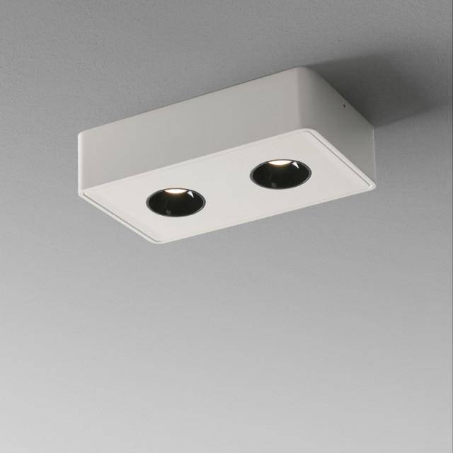 Spot rectangulaire moderne LED double Hector Nuance - Un Accent Géométrique Raffiné