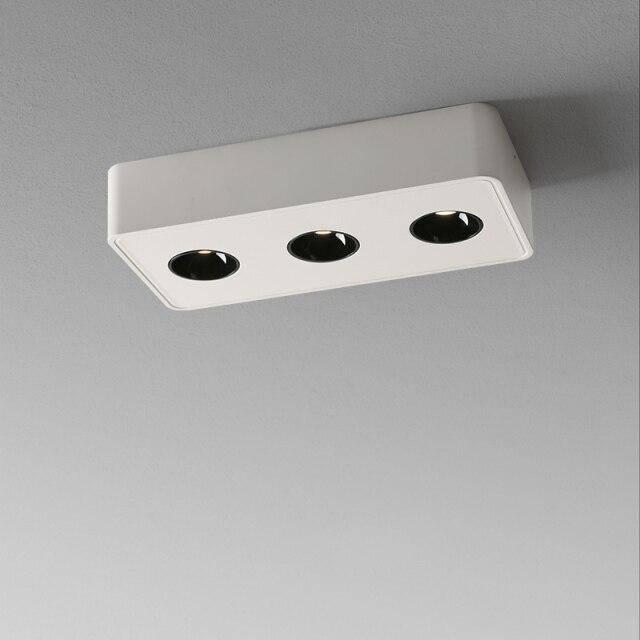 Spot rectangulaire moderne LED double Hector Nuance - Un Accent Géométrique Raffiné