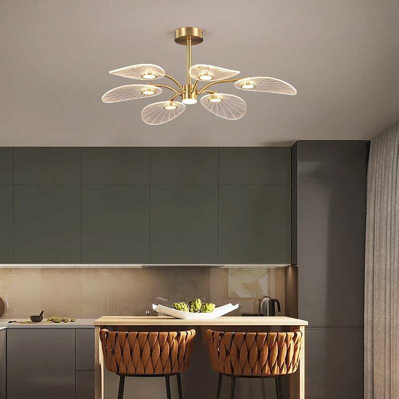 Lustre — Moderne LED en forme de pétale Akimera