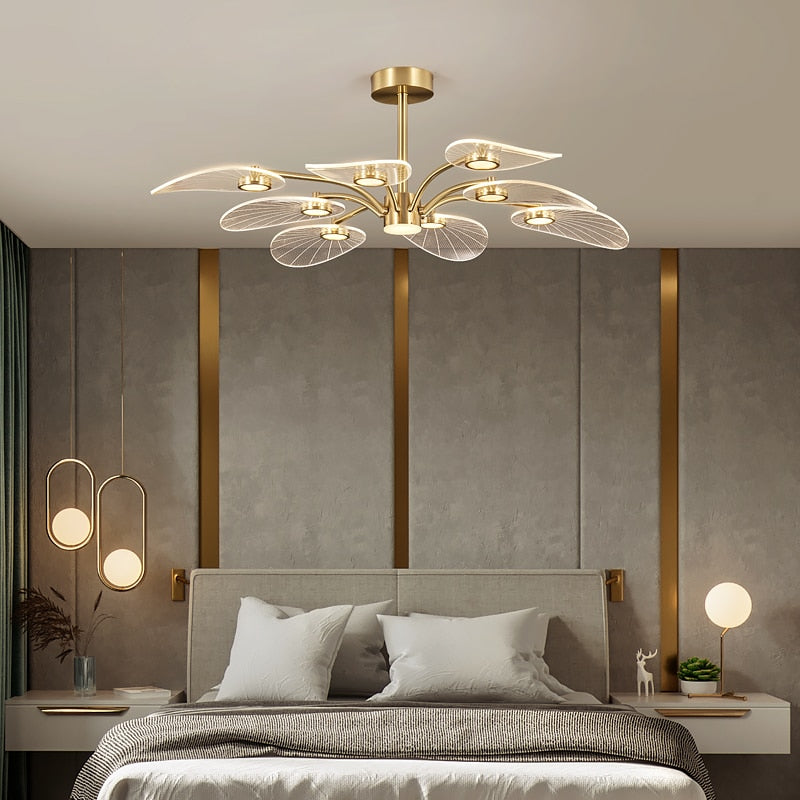 Lustre — Moderne LED en forme de pétale Akimera