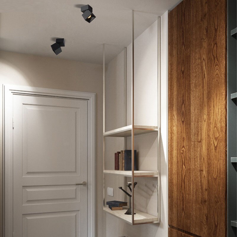 Spot design cubique avec angle réglable Irma Paul Partition en Métal - Une Présence Décorative Affirmée