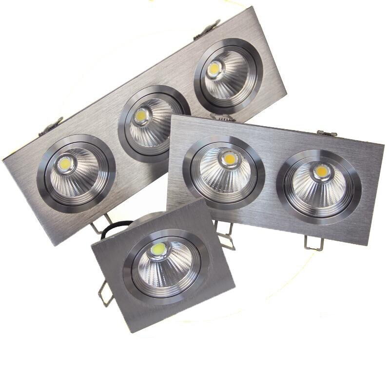 Spot industriel LED carré et métallique Yaninah Basile Silhouette - Géométrie & Élégance Visuelle